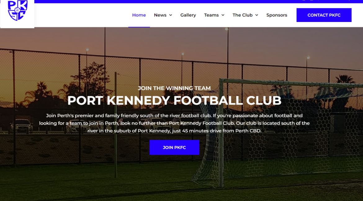 Sporting Club Web design