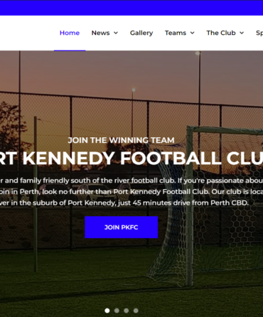 Sporting Club Web design